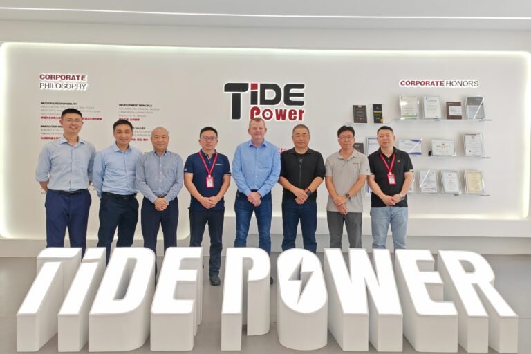 Senior executives from Perkins visit Tide Power